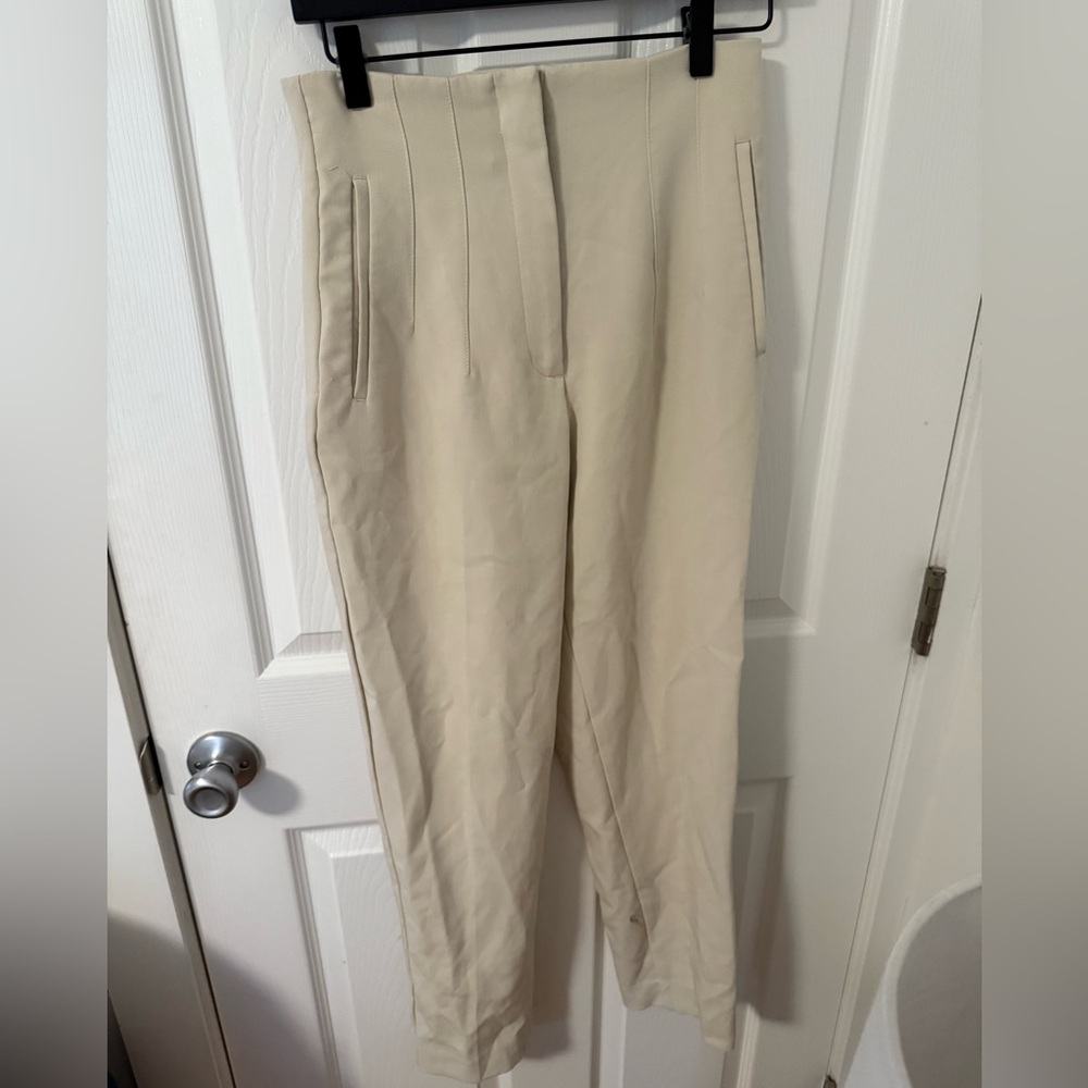 Zara Beige Women's Trousers